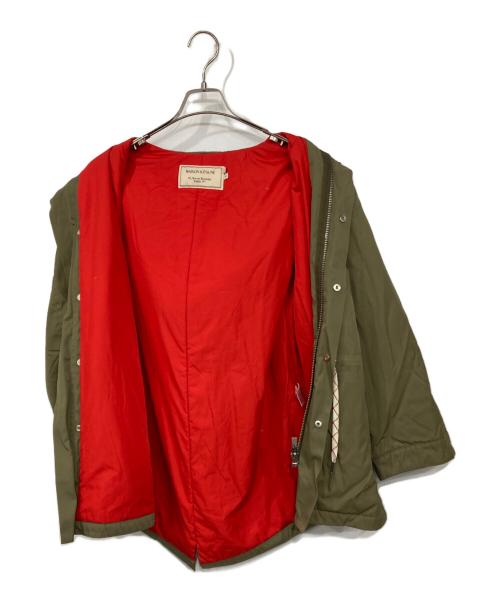 maison kitsune（メゾンキツネ）maison kitsune (メゾンキツネ) 中綿フーデッドジャケット カーキ サイズ:Mの古着・服飾アイテム