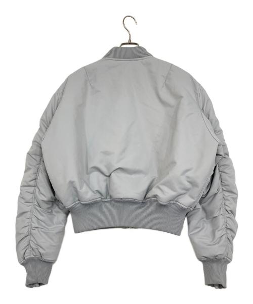 Acne studios（アクネ ストゥディオス）ACNE STUDIOS (アクネ ストゥディオス) ジップアップボンバージャケット ブルーグレー サイズ:36の古着・服飾アイテム