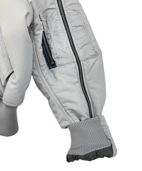 Acne studios（アクネ ストゥディオス）ACNE STUDIOS (アクネ ストゥディオス) ジップアップボンバージャケット ブルーグレー サイズ:36の古着・服飾アイテム