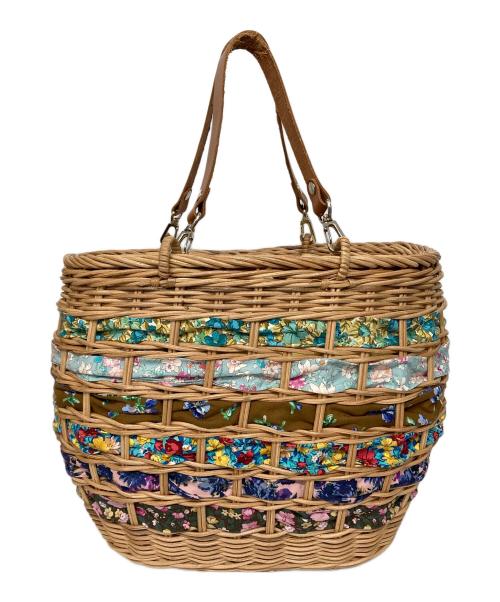 leur logette（ルールロジェット）leur logette (ルールロジェット) カゴバッグ ブラウンの古着・服飾アイテム