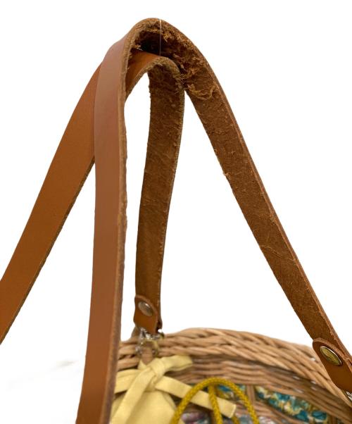 leur logette（ルールロジェット）leur logette (ルールロジェット) カゴバッグ ブラウンの古着・服飾アイテム