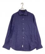 TOMORROW LANDトゥモローランド）の古着「サハラ セミワイドカラーシャツ」｜ネイビー