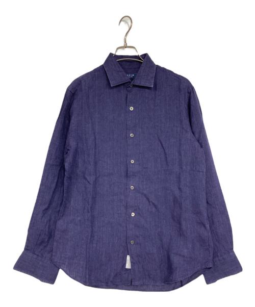 TOMORROW LAND（トゥモローランド）TOMORROW LAND (トゥモローランド) サハラ セミワイドカラーシャツ ネイビー サイズ:Sの古着・服飾アイテム