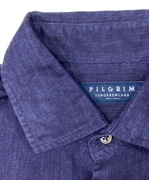 TOMORROW LAND（トゥモローランド）TOMORROW LAND (トゥモローランド) サハラ セミワイドカラーシャツ ネイビー サイズ:Sの古着・服飾アイテム