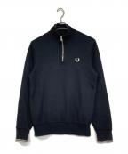 FRED PERRYフレッドペリー）の古着「HALF ZIP SWEATSHIRT」｜ブラック