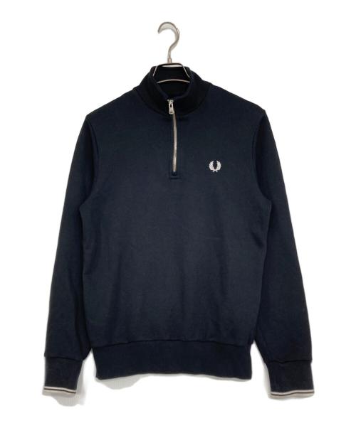 FRED PERRY（フレッドペリー）FRED PERRY (フレッドペリー) HALF ZIP SWEATSHIRT ブラック サイズ:SIZE Sの古着・服飾アイテム