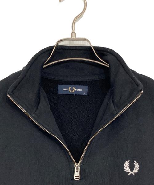 FRED PERRY（フレッドペリー）FRED PERRY (フレッドペリー) HALF ZIP SWEATSHIRT ブラック サイズ:SIZE Sの古着・服飾アイテム