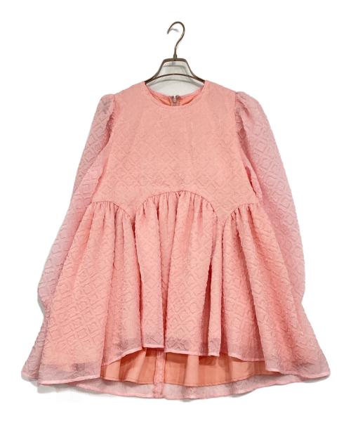 J.N.Hearts（ジェイエヌハーツ）J.N.Hearts (ジェイエヌハーツ) Fluffily Blouse/フラッフィリーブラウス ピンク サイズ:Fの古着・服飾アイテム