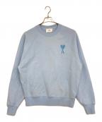 AMI Alexandre Mattiussiアミアレクサンドルマテュッシ）の古着「ハートロゴクルーネックスウェット」｜ブルー