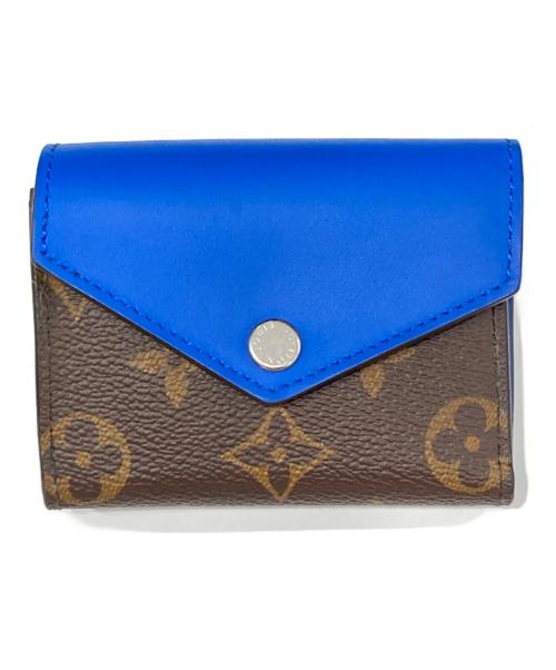LOUIS VUITTON（ルイ ヴィトン）LOUIS VUITTON (ルイ ヴィトン) ポルトフォイユ・ゾエ ブルー×ブラウンの古着・服飾アイテム