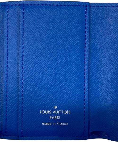 LOUIS VUITTON（ルイ ヴィトン）LOUIS VUITTON (ルイ ヴィトン) ポルトフォイユ・ゾエ ブルー×ブラウンの古着・服飾アイテム