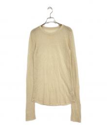 ETRE（エトレ）の古着「シアーメッシュニットPO」｜ベージュ