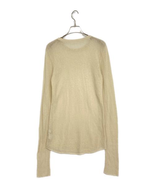 ETRE（エトレ）ETRE (エトレ) シアーメッシュニットPO ベージュ サイズ:Fの古着・服飾アイテム