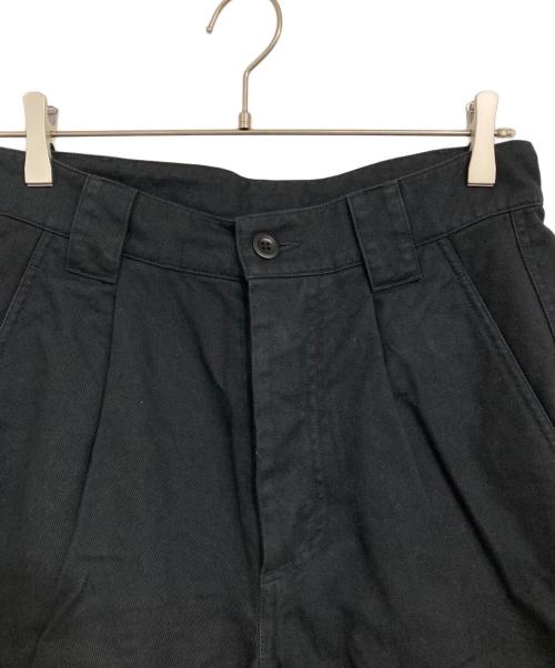 MHL（エムエイチエル）MHL (エムエイチエル) コットンツイルワークパンツ ブラック サイズ:SIZE Sの古着・服飾アイテム