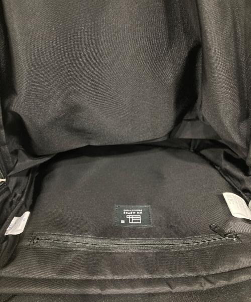 UN METRE（アンメートルプロダクションズ）UN METRE (アンメートルプロダクションズ) Yohji Yamamoto pour homme (ヨウジヤマモト プールオム) WOOL GABARDINE/NYLON TUCK BACKPACK ブラックの古着・服飾アイテム