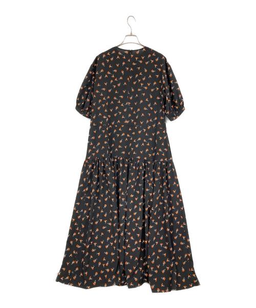 Spick and Span（スピック＆スパン）Spick and Span (スピックアンドスパン) スモールフラワーロングドレス ブラック サイズ:記載無しの古着・服飾アイテム
