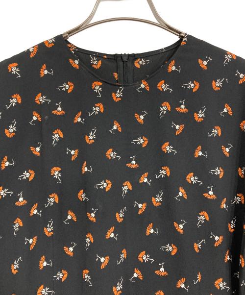 Spick and Span（スピック＆スパン）Spick and Span (スピックアンドスパン) スモールフラワーロングドレス ブラック サイズ:記載無しの古着・服飾アイテム