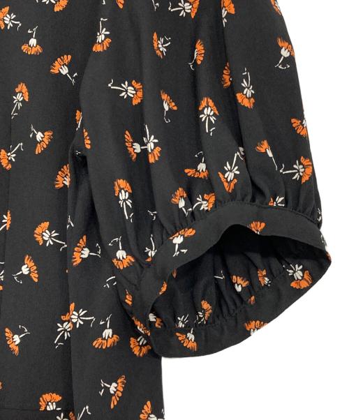 Spick and Span（スピック＆スパン）Spick and Span (スピックアンドスパン) スモールフラワーロングドレス ブラック サイズ:記載無しの古着・服飾アイテム