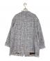 journal standard L'essage (ジャーナルスタンダード レサージュ) GIOLICA ラメツイードBIGジャケット ブルー×ホワイト サイズ:記載なし：14000円