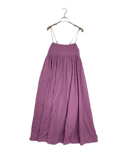 SLOBE IENA（スローブ イエナ）SLOBE IENA (スローブ イエナ) エアリーギャザーキャミワンピース パープル サイズ:記載なしの古着・服飾アイテム