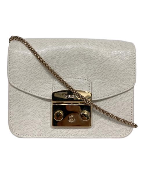 FURLA（フルラ）FURLA (フルラ) メトロポリス ミニシチェーンョルダーバッグ ホワイトの古着・服飾アイテム