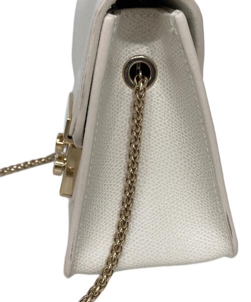 FURLA（フルラ）FURLA (フルラ) メトロポリス ミニシチェーンョルダーバッグ ホワイトの古着・服飾アイテム