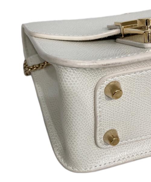 FURLA（フルラ）FURLA (フルラ) メトロポリス ミニシチェーンョルダーバッグ ホワイトの古着・服飾アイテム