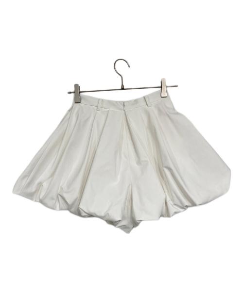 Snidel（スナイデル）Snidel (スナイデル) バルーンミニスコート ホワイト 未使用品の古着・服飾アイテム