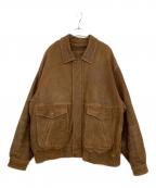 wilsons leatherウィルソンズレザー）の古着「ライナー付レザージャケット」｜ブラウン
