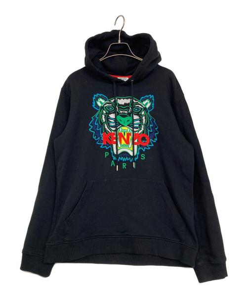 KENZO（ケンゾー）KENZO (ケンゾー) タイガー刺繍パーカー ブラック サイズ:Mの古着・服飾アイテム