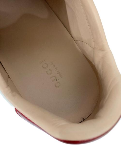 GUCCI（グッチ）GUCCI (グッチ) Ace シェリーラインプラットフォームスニーカー ホワイト サイズ:36の古着・服飾アイテム