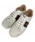 GUCCI（グッチ）の古着「Ace シェリーラインプラットフォームスニーカー」｜ホワイト