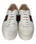 中古・古着 GUCCI (グッチ) Ace シェリーラインプラットフォームスニーカー ホワイト サイズ:36：23000円