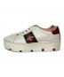 GUCCI (グッチ) Ace シェリーラインプラットフォームスニーカー ホワイト サイズ:36：23000円
