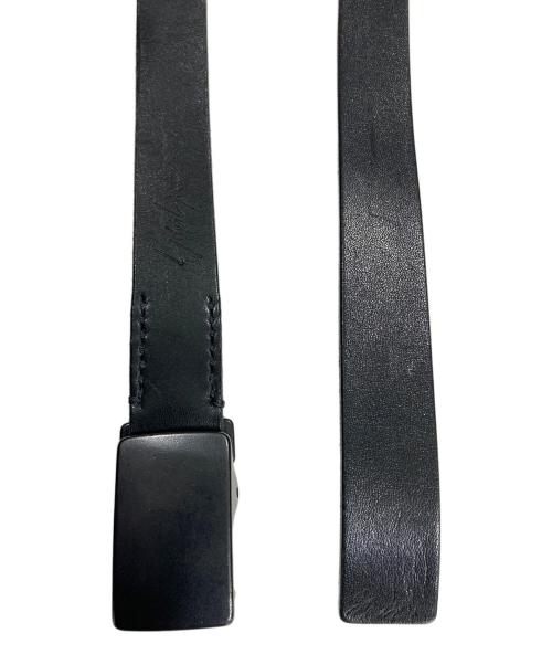 YOHJI YAMAMOTO（ヨウジヤマモト）YOHJI YAMAMOTO (ヨウジヤマモト) レザーベルト ブラックの古着・服飾アイテム