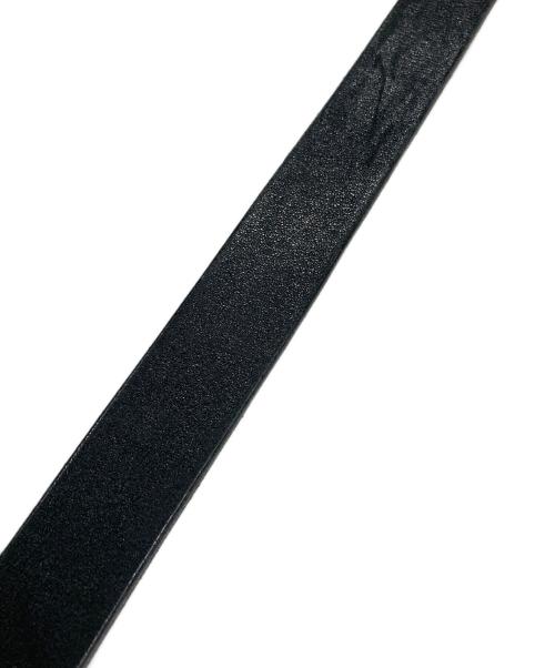 YOHJI YAMAMOTO（ヨウジヤマモト）YOHJI YAMAMOTO (ヨウジヤマモト) レザーベルト ブラックの古着・服飾アイテム