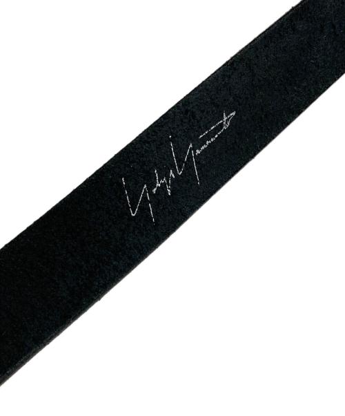 YOHJI YAMAMOTO（ヨウジヤマモト）YOHJI YAMAMOTO (ヨウジヤマモト) レザーベルト ブラックの古着・服飾アイテム