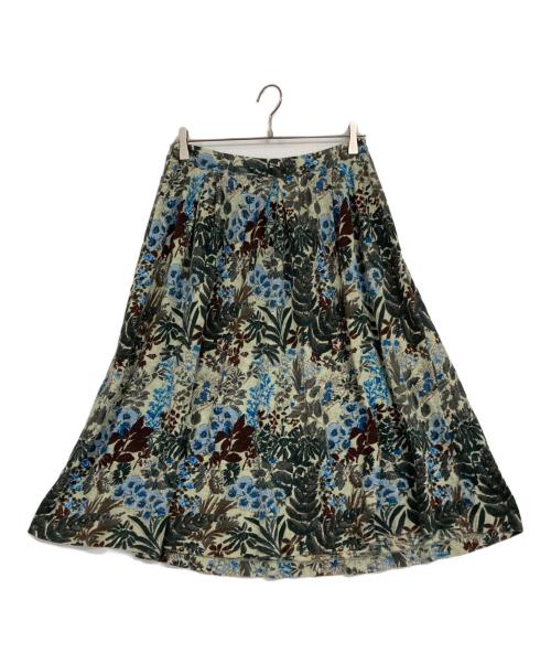 45R（フォーティファイブ・アール）45R (フォーティファイブ・アール) 総柄スカート グリーン サイズ:size 2の古着・服飾アイテム