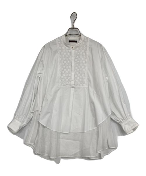 TOMORROW LAND collection（トゥモローランドコレクション）TOMORROW LAND collection (トゥモローランドコレクション) コットンコンビネーション ティアードブラウス ホワイト サイズ:36の古着・服飾アイテム