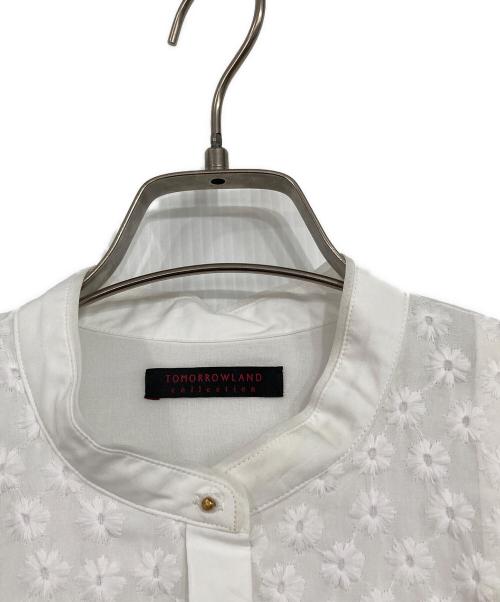 TOMORROW LAND collection（トゥモローランドコレクション）TOMORROW LAND collection (トゥモローランドコレクション) コットンコンビネーション ティアードブラウス ホワイト サイズ:36の古着・服飾アイテム