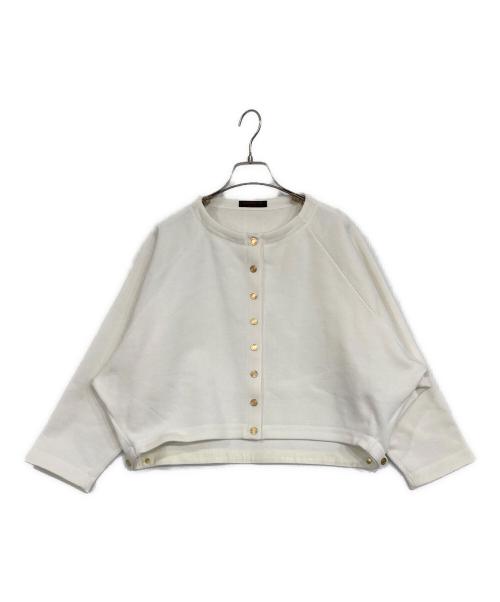 TOMORROW LAND collection（トゥモローランドコレクション）TOMORROW LAND collection (トゥモローランドコレクション) フレンチテリー クルーネックジャケット ホワイト サイズ:36の古着・服飾アイテム