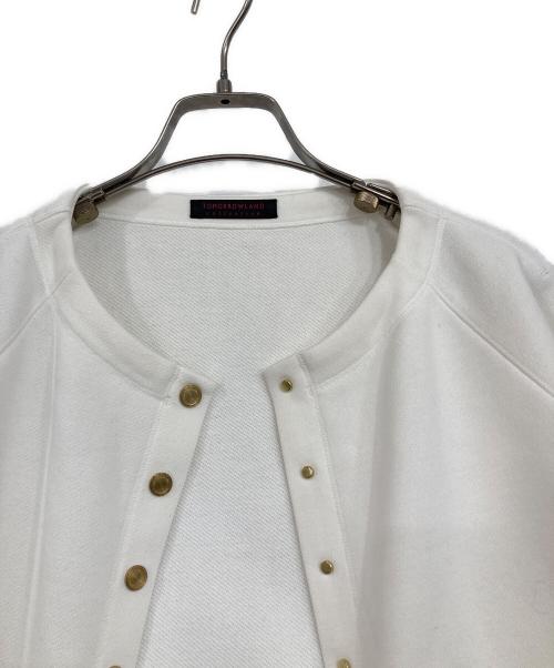 TOMORROW LAND collection（トゥモローランドコレクション）TOMORROW LAND collection (トゥモローランドコレクション) フレンチテリー クルーネックジャケット ホワイト サイズ:36の古着・服飾アイテム