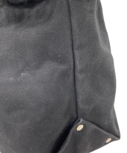 tricot COMME des GARCONS（トリココムデギャルソン）tricot COMME des GARCONS (トリココムデギャルソン) TEMBEA (テンベア) キャンバス×ニットトートバッグ ブラックの古着・服飾アイテム