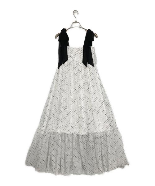SNIDEL HOME（スナイデルホーム）SNIDEL HOME (スナイデルホーム) チュールワンピース ホワイト サイズ:F 未使用品の古着・服飾アイテム