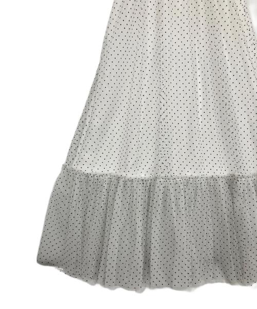 SNIDEL HOME（スナイデルホーム）SNIDEL HOME (スナイデルホーム) チュールワンピース ホワイト サイズ:F 未使用品の古着・服飾アイテム