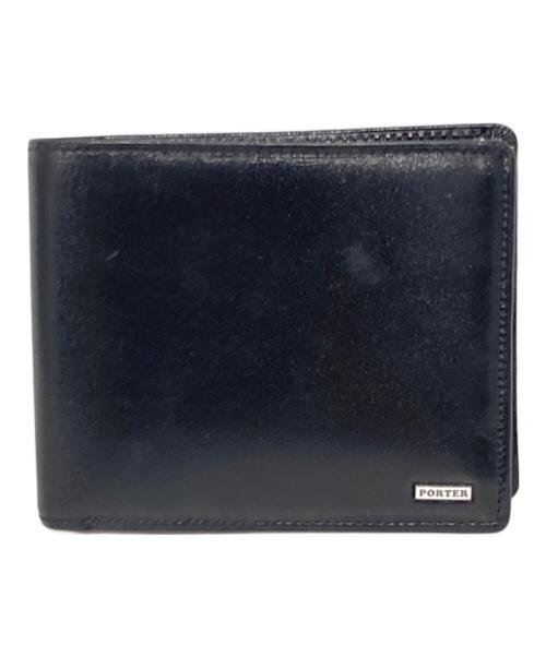 PORTER（ポーター）PORTER (ポーター) 2つ折り財布/SHEEN  WALLET ブラックの古着・服飾アイテム
