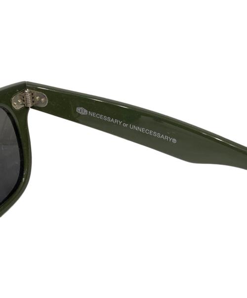 NECESSARY or UNNECESSARY（ネセサリーオアアンネセサリー）NECESSARY or UNNECESSARY (ネセサリーオアアンネセサリー) サングラス カーキの古着・服飾アイテム