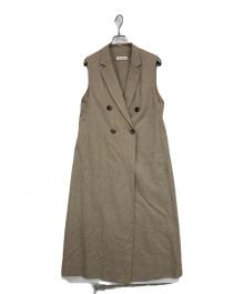 E by eclat（イーバイエクラ）の古着「ロングジレ」｜ベージュ