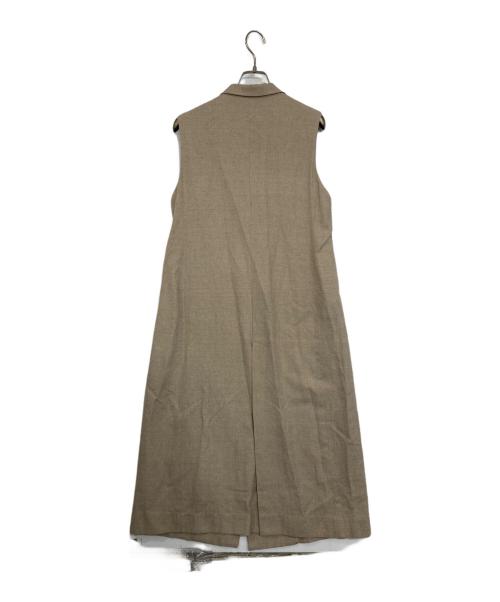 E by eclat（イーバイエクラ）E by eclat (イーバイエクラ) ロングジレ ベージュ サイズ:38の古着・服飾アイテム