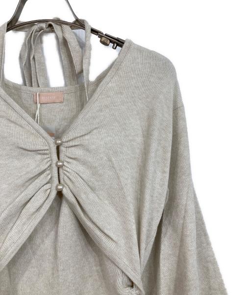 Resexxy（リゼクシー）Resexxy (リゼクシー) レイヤードマーメイドニットワンピース ベージュ サイズ:SIZE Fの古着・服飾アイテム